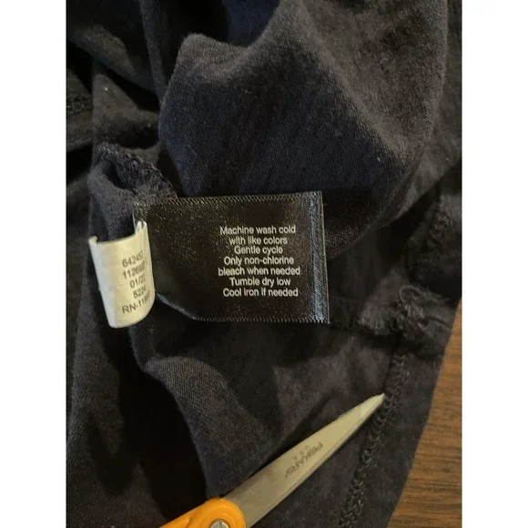 Lane Bryant Woman's Top with Drop Sleeves Size 14/16 Navy Blue Boho Bohemiem - Picture 8 of 9